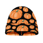 Orange Pumpkin Pattern Print Beanie