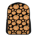 Orange Pumpkin Pattern Print Casual Backpack