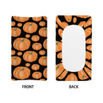 Orange Pumpkin Pattern Print Changing Pad Cover