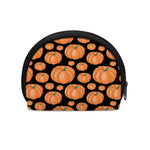 Orange Pumpkin Pattern Print Coin Purse
