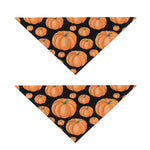 Orange Pumpkin Pattern Print Dog Bandana
