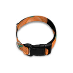 Orange Pumpkin Pattern Print Dog Collar