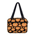 Orange Pumpkin Pattern Print Double Strap Bible Bag