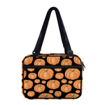 Orange Pumpkin Pattern Print Double Strap Bible Bag