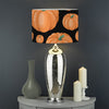 Orange Pumpkin Pattern Print Drum Lamp Shade