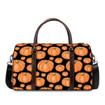 Orange Pumpkin Pattern Print Duffle Bag