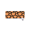 Orange Pumpkin Pattern Print Extended Mouse Pad