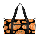 Orange Pumpkin Pattern Print Gym Bag