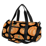 Orange Pumpkin Pattern Print Gym Bag