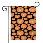 Orange Pumpkin Pattern Print House Flag