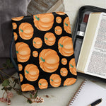 Orange Pumpkin Pattern Print Leather Bible Cover