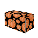 Orange Pumpkin Pattern Print Leather Tissue Box Cover