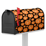 Orange Pumpkin Pattern Print Mailbox Cover