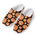 Orange Pumpkin Pattern Print Mesh Casual Shoes