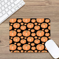 Orange Pumpkin Pattern Print Mouse Pad