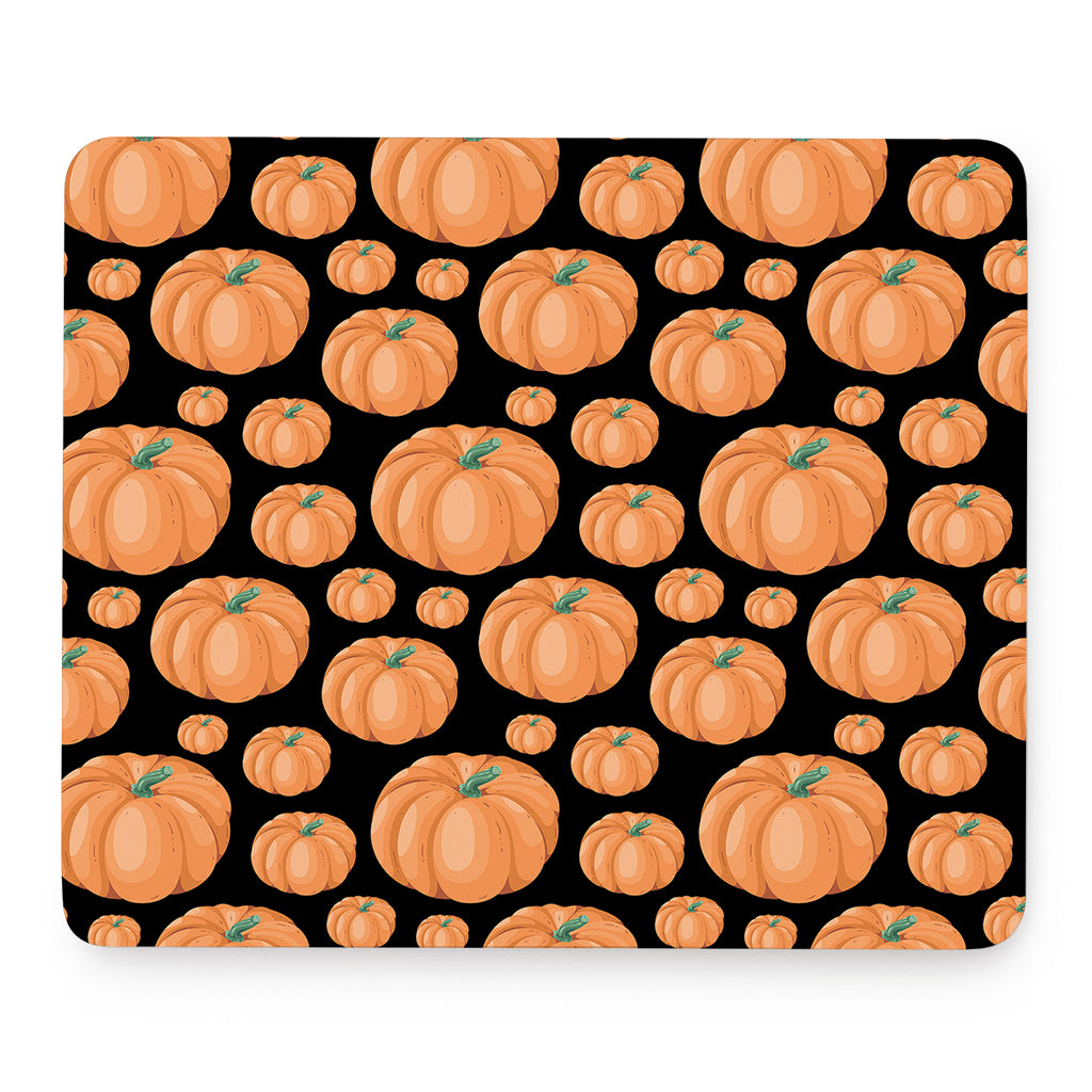 Orange Pumpkin Pattern Print Mouse Pad