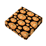Orange Pumpkin Pattern Print Outdoor Seat Cushion Cover