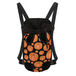 Orange Pumpkin Pattern Print Pet Carrier Backpack