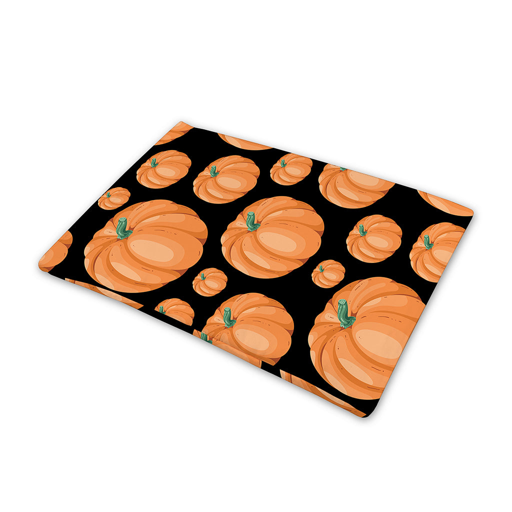 Orange Pumpkin Pattern Print Pet Cooling Mat Cover