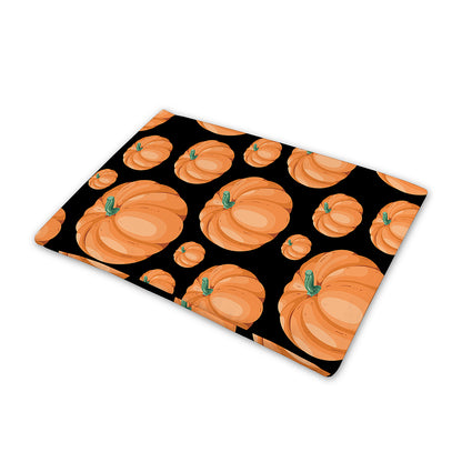 Orange Pumpkin Pattern Print Pet Cooling Mat Cover