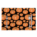 Orange Pumpkin Pattern Print Placemat
