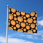 Orange Pumpkin Pattern Print Polyester Flag