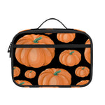 Orange Pumpkin Pattern Print Portable Lunch Bag