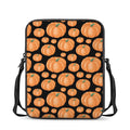 Orange Pumpkin Pattern Print Rectangular Crossbody Bag