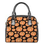 Orange Pumpkin Pattern Print Shoulder Handbag