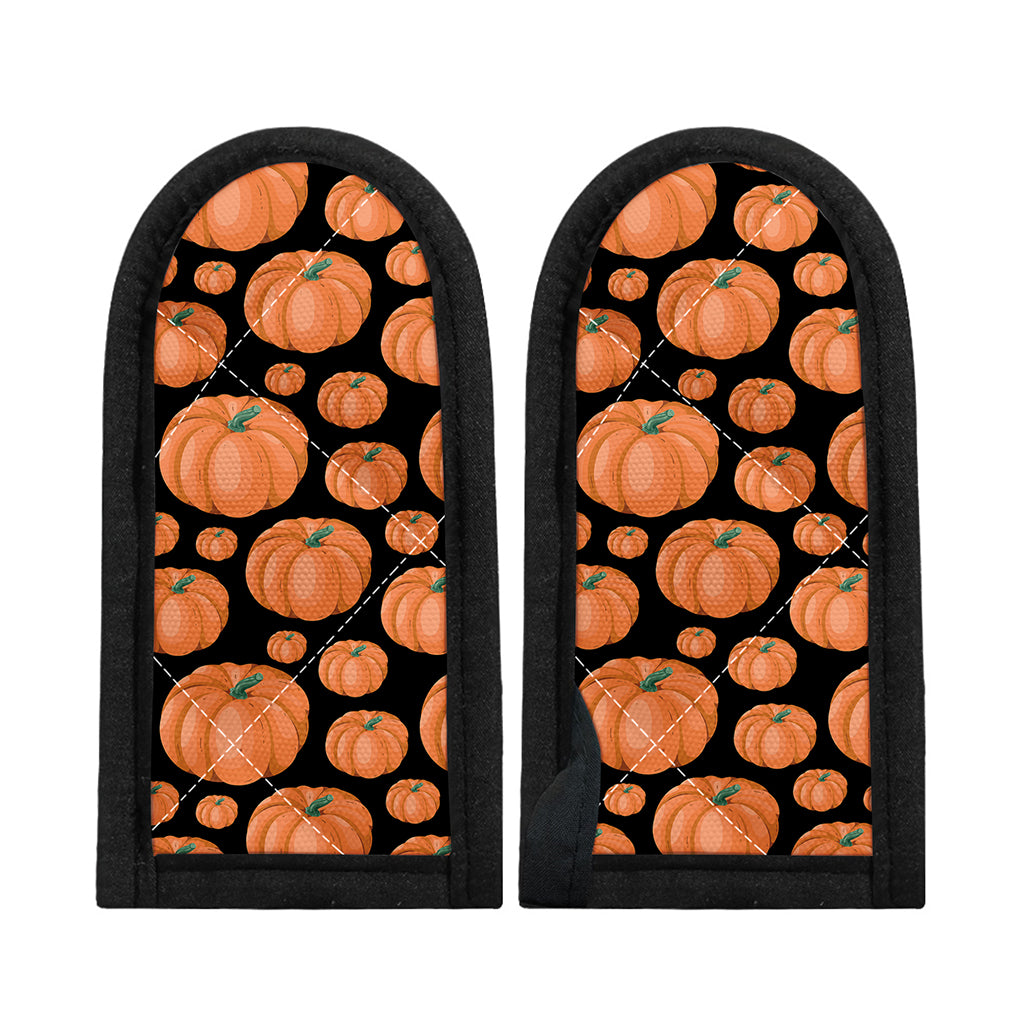 Orange Pumpkin Pattern Print Skillet Handle Cover