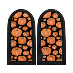 Orange Pumpkin Pattern Print Skillet Handle Cover