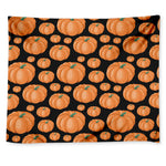 Orange Pumpkin Pattern Print Tapestry