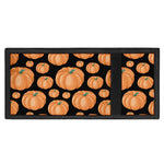 Orange Pumpkin Pattern Print Trifold Wallet