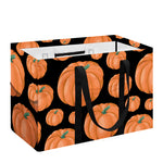 Orange Pumpkin Pattern Print Utility Tote Bag