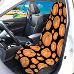Orange Pumpkin Pattern Print Waterproof Car Seat Cover