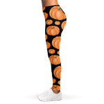 Orange Pumpkin Pattern Print Women's Leggings