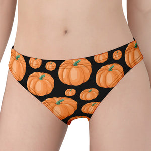 Orange Pumpkin Pattern Print Women's Panties