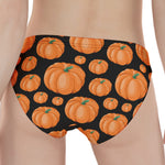 Orange Pumpkin Pattern Print Women's Panties