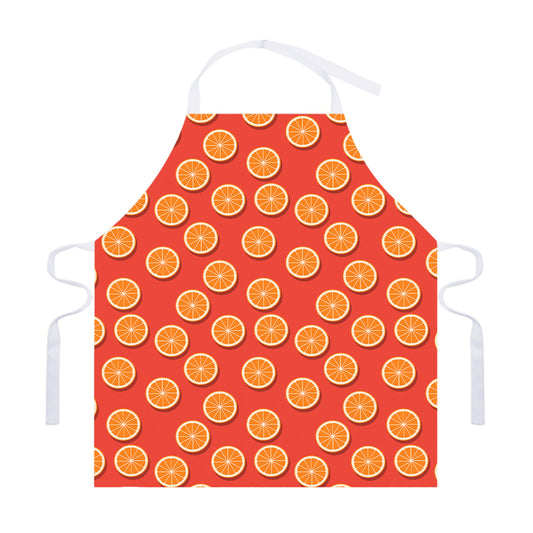 Orange Slices Pattern Print Adjustable Apron