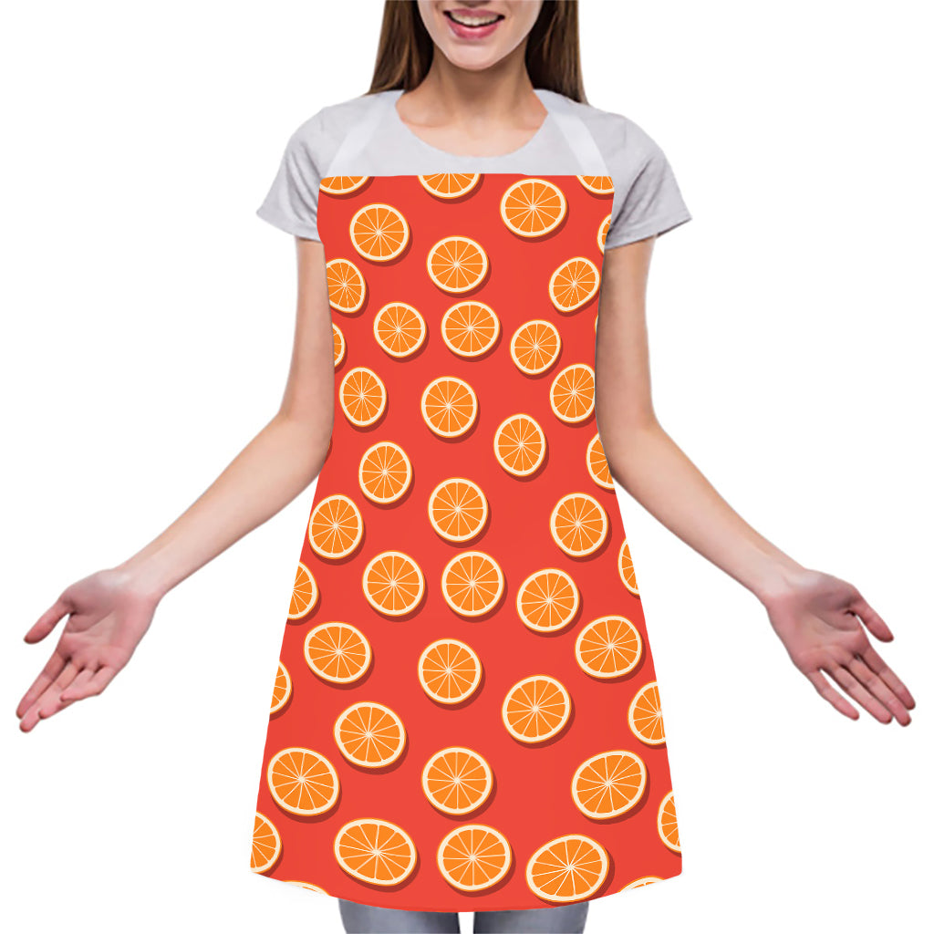 Orange Slices Pattern Print Adjustable Apron