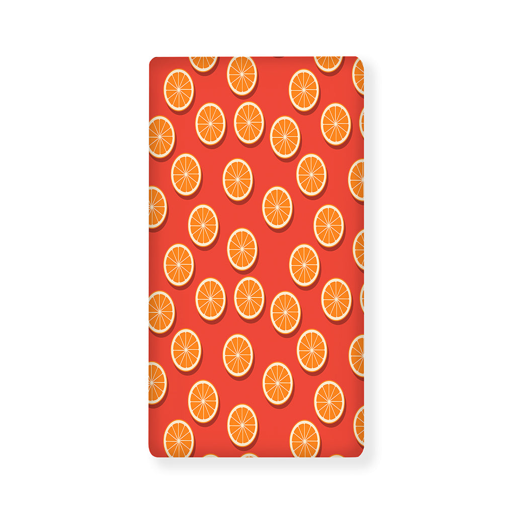 Orange Slices Pattern Print Baby Crib Sheet