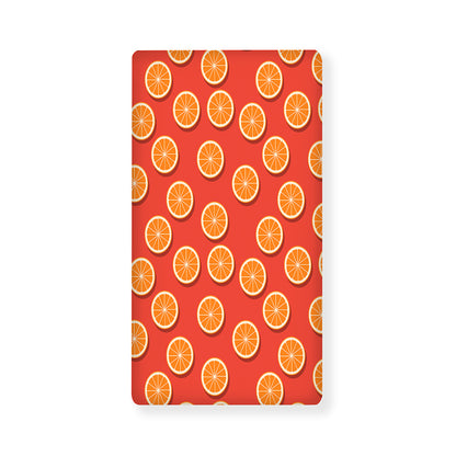 Orange Slices Pattern Print Baby Crib Sheet
