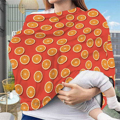 Orange Slices Pattern Print Baby Seat Cover