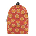 Orange Slices Pattern Print School Backpack