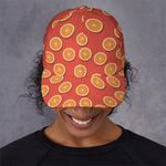 Orange Slices Pattern Print Baseball Cap
