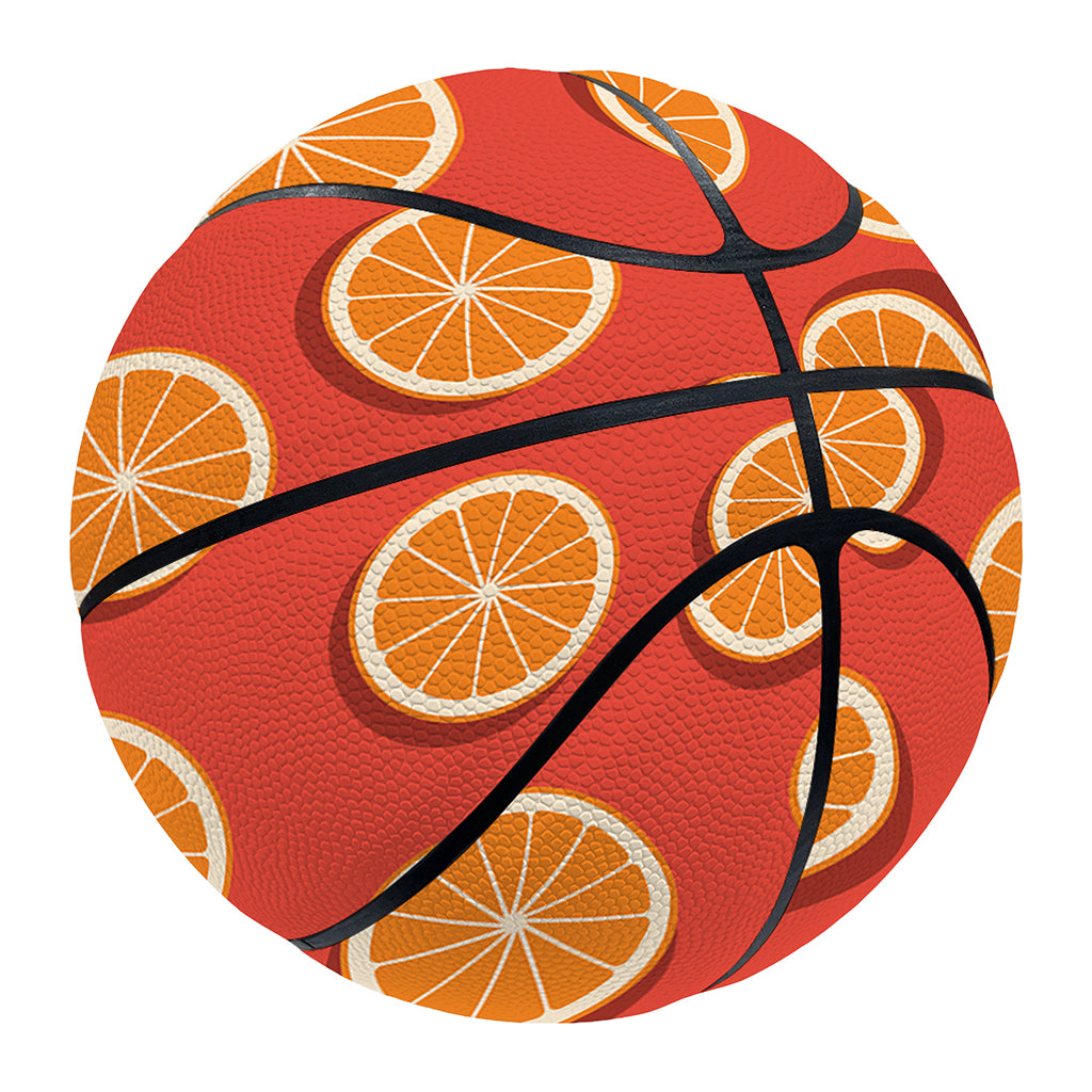 Orange Slices Pattern Print Basketball