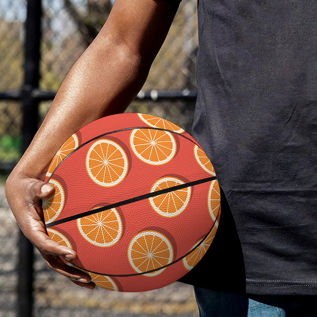 Orange Slices Pattern Print Basketball