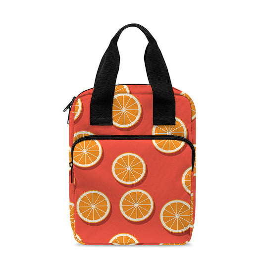 Orange Slices Pattern Print Bible Tote Bag