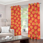 Orange Slices Pattern Print Blackout Grommet Curtains