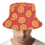Orange Slices Pattern Print Bucket Hat
